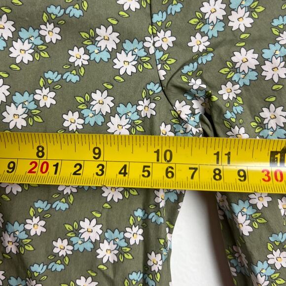 Matilda Jane Tiered Dress Secret Fields Olive Green Floral Girl Size 6 - Picture 4 of 5